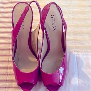 GUESS Peep toe high heel shoes
